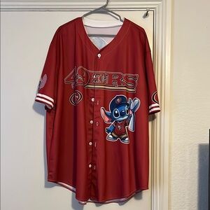 Red Shirt with Stitch/49ers